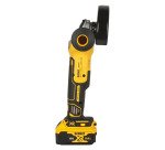 DeWALT DCG405P2-QW Mini-Amoladora sin escobillas XR 18V 125mm con 2 baterías Li-Ion 5Ah, cargador y maletín TSTAK II
