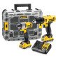 DeWALT DCK211D2T-QW KIT DCD710 Taladro Atornillador XR + DCF815 Atornillador Impacto XR + Organizador TSTAK V con 2 baterías Li-Ion 2Ah