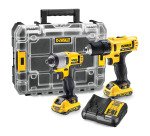 DeWALT DCK211D2T-QW KIT DCD710 Taladro Atornillador XR + DCF815 Atornillador Impacto XR + Organizador TSTAK V con 2 baterías Li-Ion 2Ah