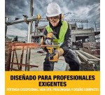 DeWALT DCK422P3T-QW KIT XR 18V con  Taladro Percutor -  Atornillador Impacto - Amoladora - Martillo