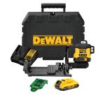 DeWALT DCLE34031D1-QW Nivel láser autonivelante  verde de 3 líneas 360° con batería 18V Li-Ion 2Ah