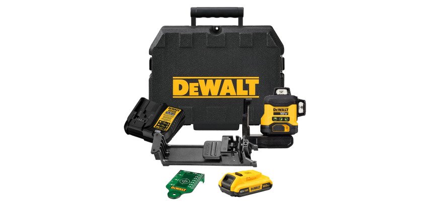 DeWALT DCLE34031D1-QW Nivel láser autonivelante  verde de 3 líneas 360° con batería 18V Li-Ion 2Ah