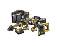 DeWALT DCK422P3T-QW KIT XR 18V con  Taladro Percutor -  Atornillador Impacto - Amoladora - Martillo
