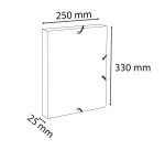 Canvas filing box Autentik Exacompta 2.5 cm spine assorted