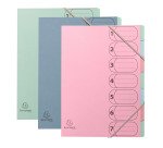 Taschenkartenorganisator Harmonika Authentik Exacompta 7 Fächer in verschiedenen Farben