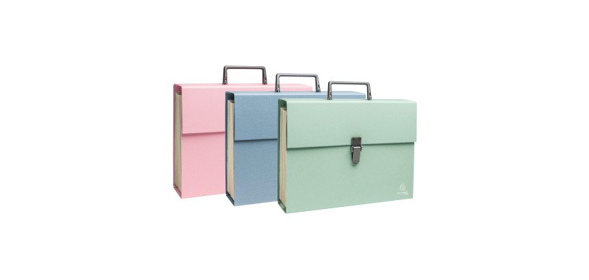 Trieur valisette en carte Exacompta Autentik 18 divisions