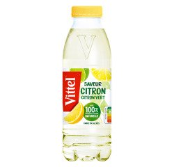 Wasser Vittel Zitrone, Limette 50 cl - 24 Flaschen