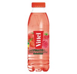 Wasser Vittel Erdbeere und Himbeere 50 cl - 24 Flaschen