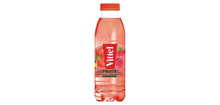 Eau Vittel fraise et framboise 50 cl - 24 bouteilles