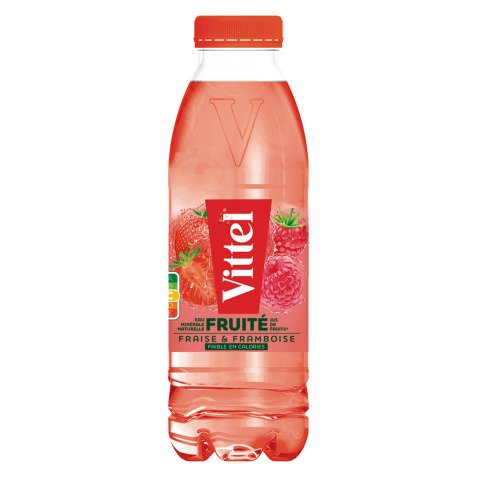 Eau Vittel fraise et framboise 50 cl - 24 bouteilles