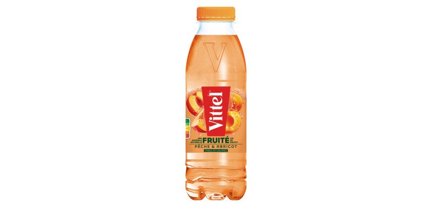 Eau Vittel pêche et abricot 50 cl - 24 bouteilles