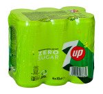 Seven Up Zéro 33 cl - 24 canettes