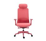 Chaise de Bureau LEMO tissu - avec accoudoirs 3D, appui-tête, profondeur d'assise et soutien lombaire réglables - Mécanisme Synchrone - Pieds aluminium