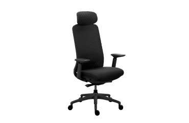 Chaise de Bureau MEL tissu - avec accoudoirs 4D, appui-tête, profondeur d'assise et soutien lombaire réglables - Mécanisme Synchrone - Pieds nylon