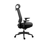 Chaise de Bureau MEL tissu - avec accoudoirs 4D, appui-tête, profondeur d'assise et soutien lombaire réglables - Mécanisme Synchrone auto régulé - Pieds nylon