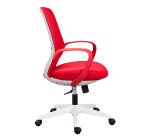 Sedia operativa ergonomica Shell con struttura bianca