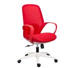 Sedia operativa ergonomica Shell con struttura bianca