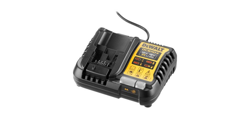 DeWALT DCB1104-QW Cargador XR 12V - 18V carril Li-Ion (4A)