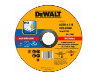 DeWALT DT43909-QZ Disco de corte plano inox con grano profesional de óxido de aluminio Thin Cut 230 x 1.9 x 22.23mm