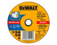 DeWALT DT43903-QZ Disco de corte plano inox con grano profesional de óxido de aluminio Thin Cut 115 x 1.2 x 22.23mm