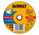 DeWALT DT43903-QZ Disco de corte plano inox con grano profesional de óxido de aluminio Thin Cut 115 x 1.2 x 22.23mm