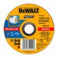 DeWALT DT43902-QZ Disco de corte plano inox con grano profesional de óxido de aluminio Fast Cut 125 x 1 x 22.23mm