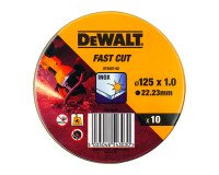 DeWALT DT3507-QZ Lata con 10 discos de corte de alto desempeño para acero inox 125 x 1 x 22.23mm