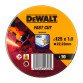 DeWALT DT3507-QZ Lata con 10 discos de corte de alto desempeño para acero inox 125 x 1 x 22.23mm