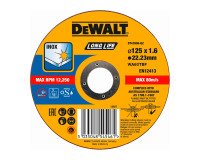 DeWALT DT43906-QZ Disco de corte plano inox con grano profesional de óxido de aluminio Long Life 125 x 1.6 x 22.23mm