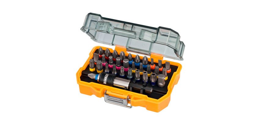 DeWALT DT7969-QZ Juego de 32 puntas, Pz, Ph, Pl, Torx, Torx inviolables hexagonal y adaptador