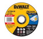 DeWALT DT3442-QZ Disco de corte plano EXTREME® Fast Cut para inox con grano industrial de óxido de aluminio 115 x 1 x 22.23mm