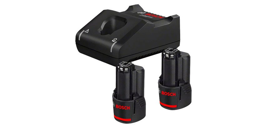 Starter-Set 2 Batterien GBA 12V 2,0Ah + Ladegerät GAL 12V-40 Bosch Professional