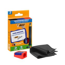 Crayon marqueur effaçable à sec multi surfaces Bic Velleda - Etui de 3