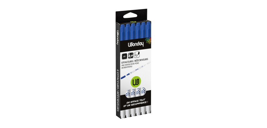 Fine point eraser and rewriter Wonday - Pack of 6