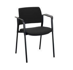 Armchair Simone seat and fabric backrest