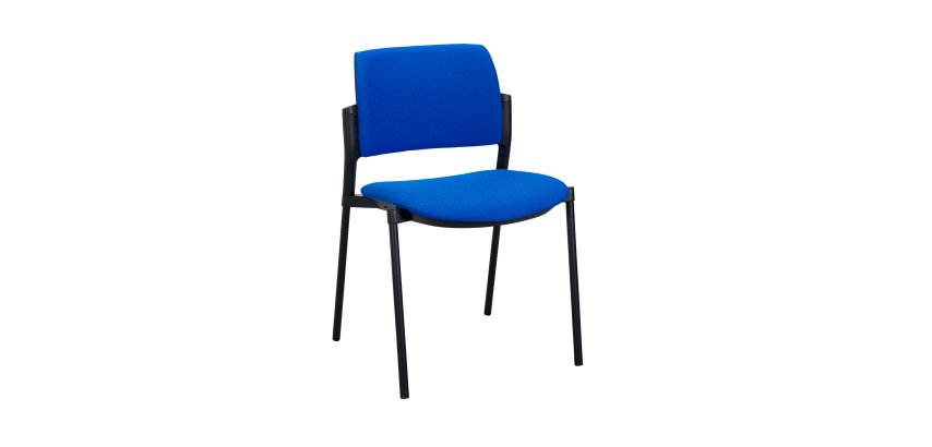 Chaise Noemie assise et dossier tissu