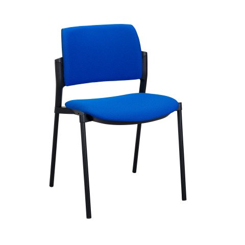 Silla Simone asiento y respaldo tejido azul