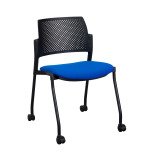Chaise à roulettes Noemie - dossier polypropylène
