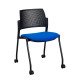 Chaise à roulettes Simone - dossier polypropylene
