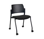 Chaise à roulettes Simone - dossier polypropylene