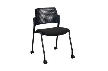 Chaise à roulettes Simone - dossier polypropylene
