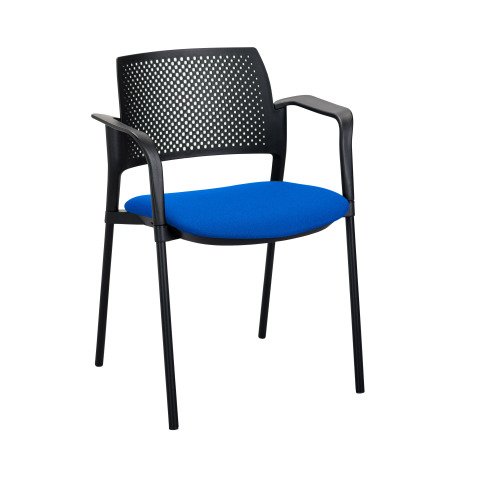 Sillón Simone respaldo de polipropileno azul