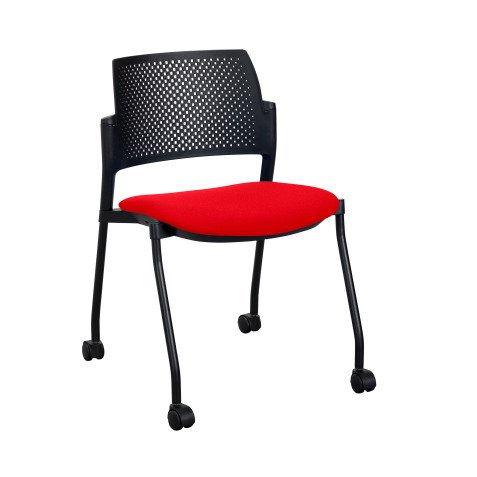 Chaise à roulettes Simone - dossier polypropylene
