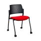 Chaise à roulettes Simone - dossier polypropylene