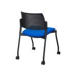 Silla con ruedas Simone - respaldo de polipropileno