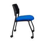 Silla con ruedas Simone - respaldo de polipropileno