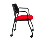 Fauteuil à roulettes Noemie - dossier polypropylène