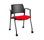 Fauteuil à roulettes Noemie - dossier polypropylène