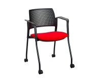 Fauteuil à roulettes Noemie - dossier polypropylène