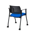 Sessel auf Rollen Simone - Polypropylen-Rückenlehne